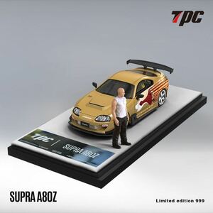 1/64 TPC TOYOTA SUPRA トヨタ　スープラ　A80Z ワイスピ　フィギュア付き