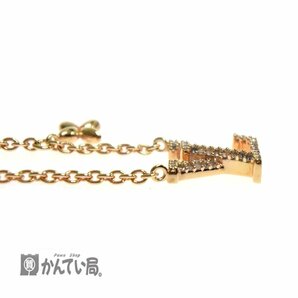 LOUIS VUITTON ルイ・ヴィトン M00985 コリエ LV アイコニック ネックレス ピンクゴールドカラー LV ロゴ キラキラ ラインストーンの画像4