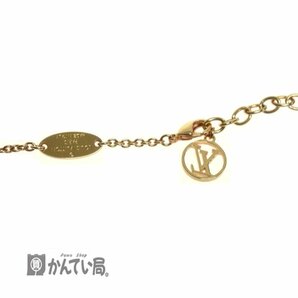 LOUIS VUITTON ルイ・ヴィトン M00985 コリエ LV アイコニック ネックレス ピンクゴールドカラー LV ロゴ キラキラ ラインストーンの画像6