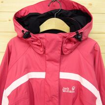 ◎使用少なめ！Jack Wolfskin ジャック ウルフスキン◆マウンテンパーカー ジャケット 撥水 TEXAPORE ◆レディース ピンク M◆A3517_画像3