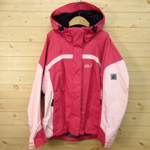 ◎使用少なめ！Jack Wolfskin ジャック ウルフスキン◆マウンテンパーカー ジャケット 撥水 TEXAPORE ◆レディース ピンク M◆A3517_画像1