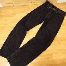 ◎希少 90s！Levi's 501 リーバイス 刻印359◆ブラックデニムパンツ 後染め ボタンフライ ヴィンテージ◆メンズ 黒 W29×L34◆P3738_画像2