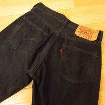 ◎希少 90s！Levi's 501 リーバイス 刻印359◆ブラックデニムパンツ 後染め ボタンフライ ヴィンテージ◆メンズ 黒 W29×L34◆P3738_画像3