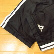 ◎使用少なめ！M 上下セット！adidas アディダス◆厚手 裏起毛 ウィンドブレーカー ジャケット&パンツ 秋冬！◆メンズ 黒◆B3272_画像9