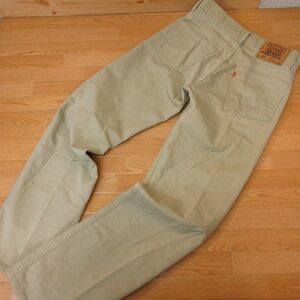 ◎美品！Levi's 607 リーバイス オレンジタブ◆カラーデニムパンツ 00年 アメカジ◆メンズ ベージュ W30 L34◆P4000