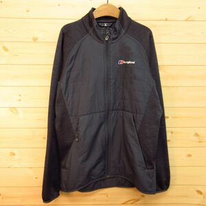 ◎使用少なめ！Berghaus バーグハウス◆ジェミニ ハイブリッド ジャケット アウトドア 撥水 裏起フリース 秋冬◆メンズ グレー M◆A3742