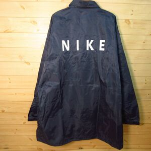 ◎美品 90s！NIKE ナイキ オールドタグ◆コーチジャケット ハーフコート ヴィンテージ デッドストック◆メンズ 紺 XLサイズ◆A3763