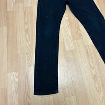 Levi's ☆即決☆ ブラック スリム W31 (83cm) L32 (77cm) リーバイス 管理番号BLー60162501517_画像4