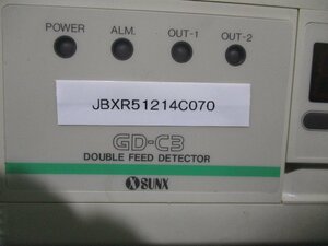 中古 SUNX DOUBLE FEED DETECTOR GD-C3 (JBXR51214C070)