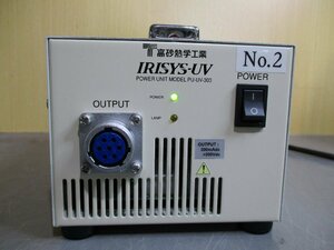 中古 HAMAMATSU POWER UNIT MODEL PU-UV-303 UV LED光源 通電OK (JBGR51020C022)
