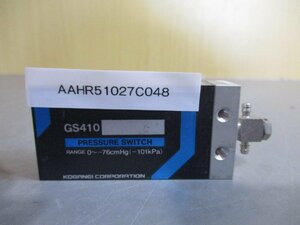 中古 KOGANEI PRESSURE SWITCH GS410 圧力スイッチ (AAHR51027C048)