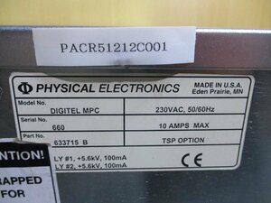 中古 PHYSICAL ELECTRONICS Digitel MPC Multiple Pump Control 633715B(PACR51212C001)