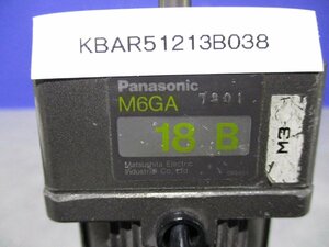 中古 Panasonic M6IA6GV4L 小形ギヤードモータ 可変速タイプインダクションモータ (KBAR51213B038)
