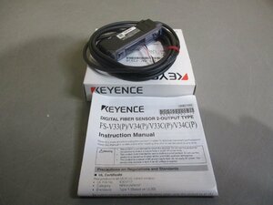 新古 Keyence FS-V34 ファイバアンプ (EBQR51201B036)