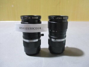 中古 TV LENS 50mm 1:1.8 ＣマウントＴＶレンズ 2個 (R51121BBC014)