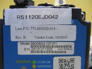 中古PROTEUS INDUSTRIES 98008SA10F3P1 FLOW SWITCH LAM PN 771-001032-013 REV.B(R51120EJD042)