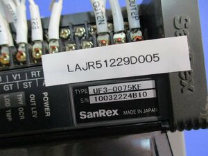 中古 SANREX UF3-0075KF サイリスタ式電力調整器 三相 (LAJR51229D005)