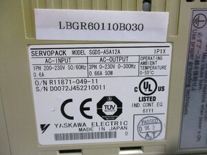 中古YASKAWA SERVOPACK SGDS-A5A12A サーボパック(LBGR60110B030)