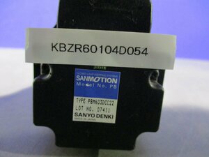 中古 SANMOTION SANYO DENKI MODEL PB P/N PBM603DCC22 SERVO MOTOR(KBZR60104D054)