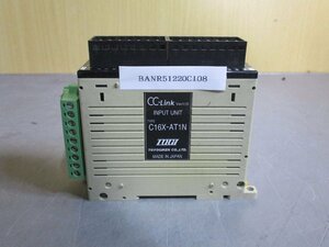 中古 TOGI CC-LINK INPUT UNIT C16X-AT1N 入力ターミナル端子台 (BANR51220C108)