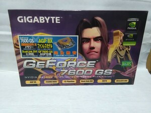 GIGABYTE　AGP接続　ビデオカード　GeForce 7600 GS　グラフィックボード　映像出力確認済み