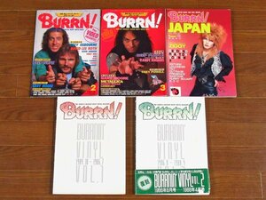 BURRN！ バーン！/BURRNIN' VINYL VOL.1，2/HARD ROCKS/他 1985～2003年 計10冊 ディープ・パープル/マイケル・シェンカー他 DB12