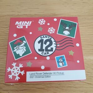 minigt ランドローバー ディフェンダー 90 ピックアップ クリスマス エディション