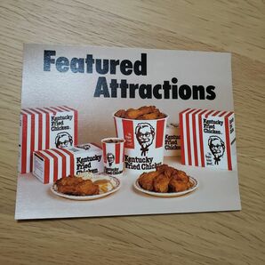 アメリカ　ヴィンテージ　KFC ケンタッキー　フライドチキン　広告カード