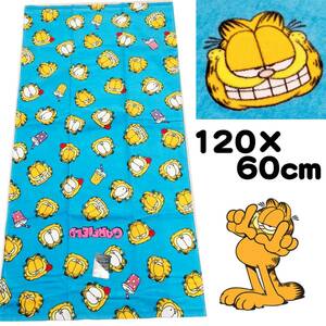  Garfield банное полотенце 120×60 бледно-голубой 