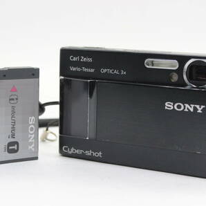 【返品保証】 ソニー SONY Cyber-shot DSC-T10 ブラック 3x バッテリー付き コンパクトデジタルカメラ s5438の画像1