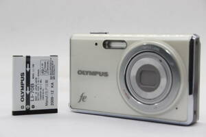 【返品保証】 オリンパス Olympus FE-4020 ホワイト 4x Wide バッテリー付き コンパクトデジタルカメラ s6177