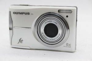 【返品保証】 【便利な単三電池で使用可】オリンパス Olympus FE-46 ホワイト 5x コンパクトデジタルカメラ s6229