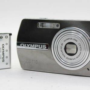 【返品保証】 オリンパス Olympus μ 710 AF 3x バッテリー付き コンパクトデジタルカメラ s6233の画像1