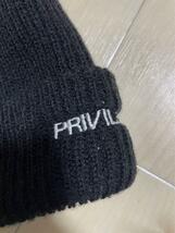 PRIVILEGE プリビレッジ　CORE LOGO LONG BEANIE 2_画像3