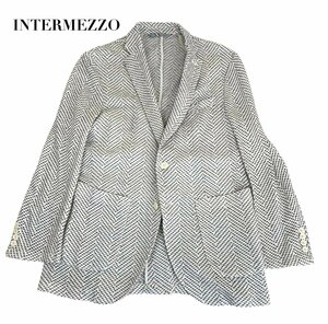 中古 インターメッツォ LINIFICIO for INTERMEZZO リネン ジャケット メンズ LLサイズ