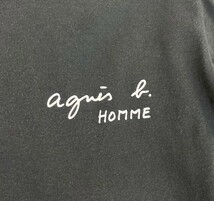 中古 アニエスベー オム agnes b.homme 半袖 Tシャツ ダークグレー メンズ サイズ0_画像3