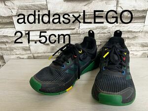 adidas LEGO Adidas Lego спортивные туфли 21.5cm обувь Kids зеленый черный 