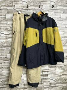 BURTON バートン スノーボード ウェア ウエア スキー セットアップ M XL 上下 ベージュ 