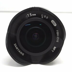 SAMYANG/サムヤン 7.5mm F3.5 単焦点魚眼レンズ フィッシュアイ （MFT マイクロフォーサーズ用/ブラック）【中古/動作品】#378741の画像3