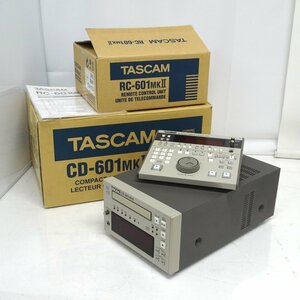 TASCAM CD-601MKII 放送/制作用CDプレーヤー RC-601MKIIコントローラー付き (積算時間0004H)【中古/動作品】#396601