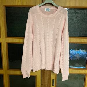 J.PRESS /ジェイプレス ピンクニットサマーセーター　美品