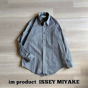 im product ISSEY MIYAKE　長袖シャツ　メンズ　サイズL　チェックシャツ　ビンテージ　日本製　アイムプロダクト　イッセイミヤケ　a2