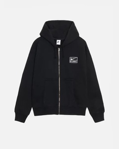 STUSSY NIKE STONE WASHED FLEECE ZIP HOODIE BLACK M ブラック 新品 国内正規品 ステューシー ナイキ ストーン ウォッシュ フリース