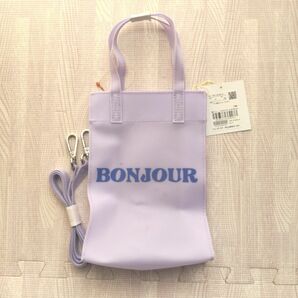 Bonjour Girl/ボンジュールガール PVCミニ ショルダートートBAG 【未使用品】定価税込6,380円