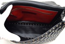 極美品 VALENTINO ヴァレンティノ 【ガラヴァーニ ロックスタッズ スパイク ナッパ ハンドバッグ】ブラック ２WAY ショルダーバッグ_画像7