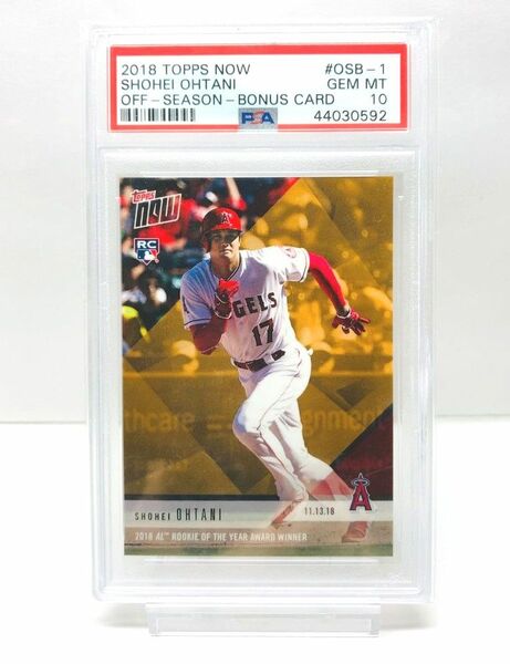 希少【PSA10】大谷翔平 2018 TOPPS 新人賞 新人王 ゴールド Rookie of the Year RC ルーキー