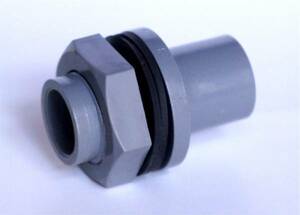  valve(bulb) socket 13A rubber gasket 2 piece attaching set aquarium piping PVC tube . drainage filtration 