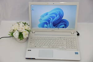 1円スタート 富士通 Lifebook AH45/J FMVA45JW Core i3-3110M 15.6インチ Win11 