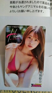 最新 抽プレ当選品　菊池姫奈　図書カード　ヤングアニマル2023年　№19号