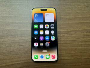 美品 Apple iPhone 14 Pro Max ゴールド SIMフリー SIMロック解除済み バッテリー100% I PHONE 14PRO MAX GOLD 256GB